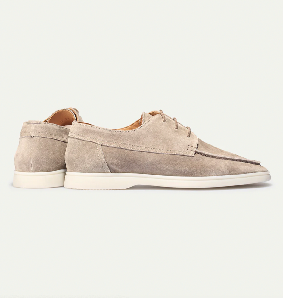 Layla Fashion – Men's Suede Loafers – Lace-Up Design – Navy Blue 6