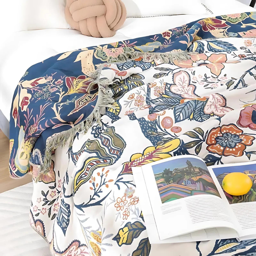 Roha Floral Pattern Blanket