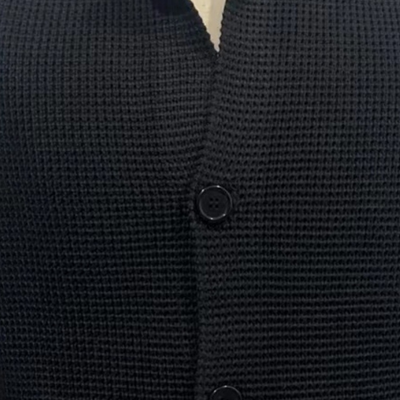 Loravelle – Men's Cardigan – Knitted Wool – Classic Gray 7