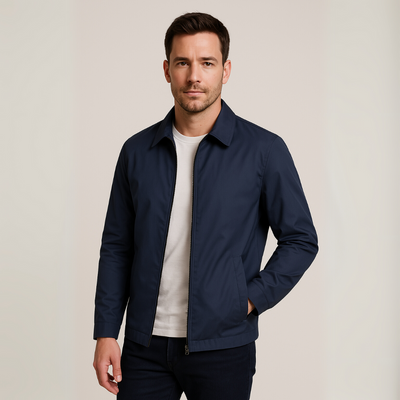 Loravelle – Men's Lightweight Jacket – Cotton Blend – Checkered Lining 1
