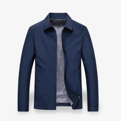 Loravelle – Men's Lightweight Jacket – Cotton Blend – Checkered Lining 2