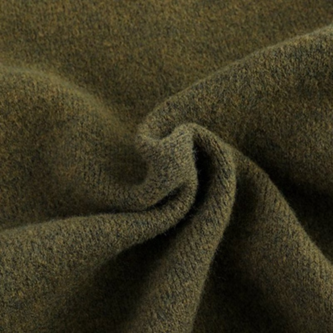 Loravelle – Men's Wool Cardigan – Button-Up – Earthy Tone 2