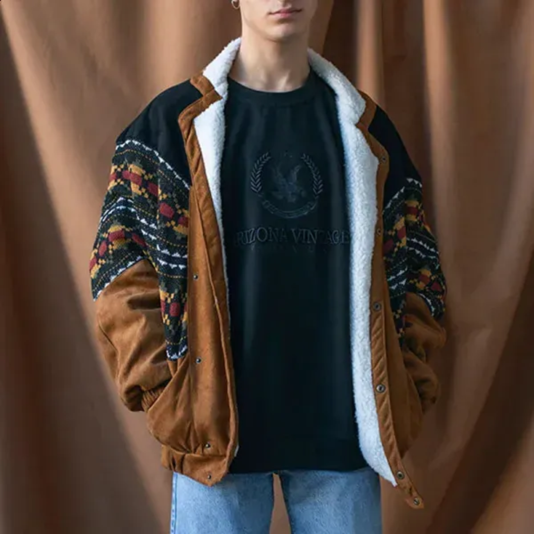 Lovy – Men's Winter Jacket – Vintage Style – Dark Gray 0