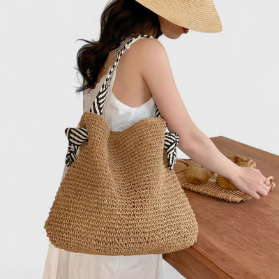 Lyra – Boho Bag – Handwoven Fabric – Natural 2