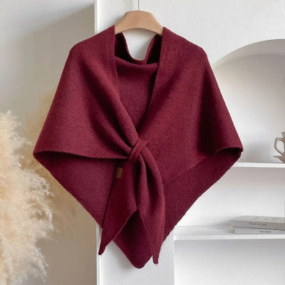 Maison Bennett – Knotted Wrap Scarf – Soft Plush – Neutral Shades 0