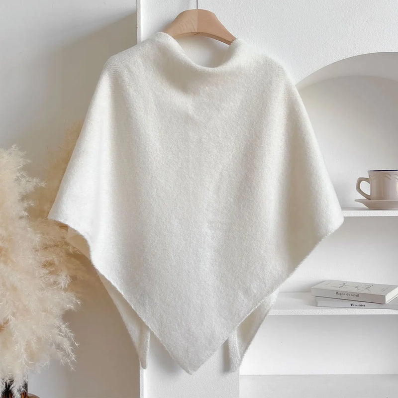 Maison Bennett – Knotted Wrap Scarf – Soft Plush – Neutral Shades 2