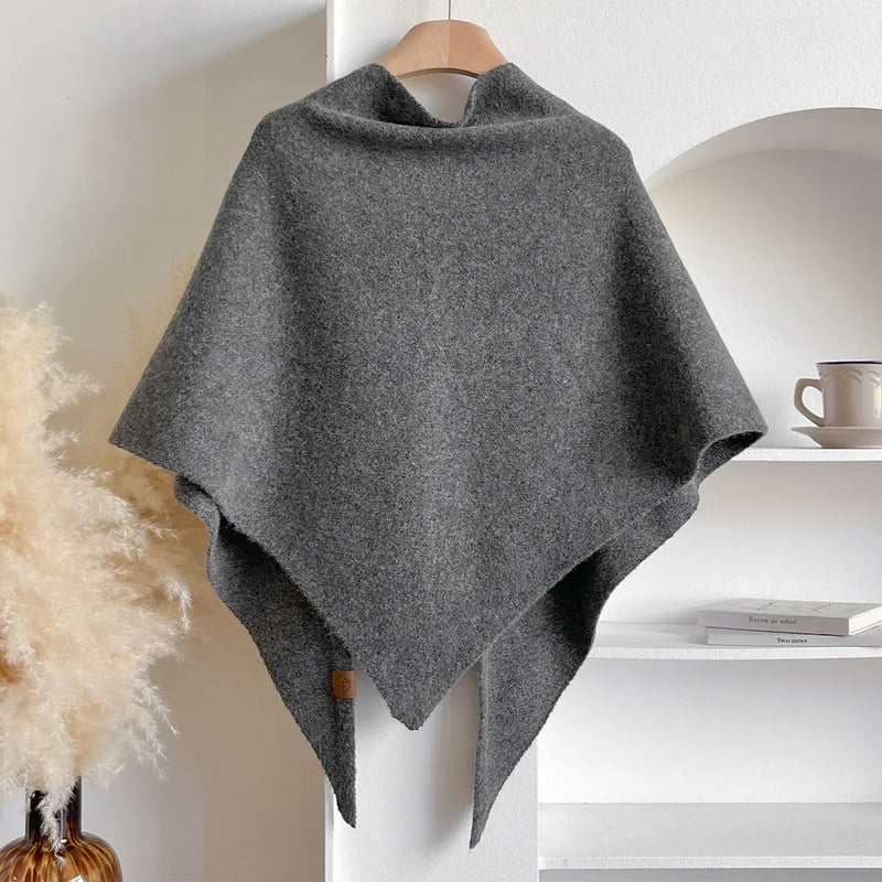 Maison Bennett – Knotted Wrap Scarf – Soft Plush – Neutral Shades 4