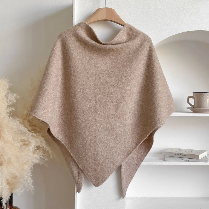 Maison Bennett – Knotted Wrap Scarf – Soft Plush – Neutral Shades 5