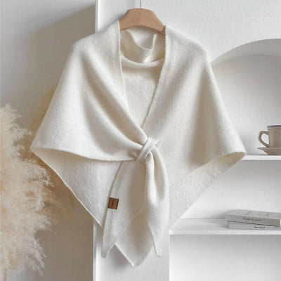 Maison Bennett – Knotted Wrap Scarf – Soft Plush – Neutral Shades 9