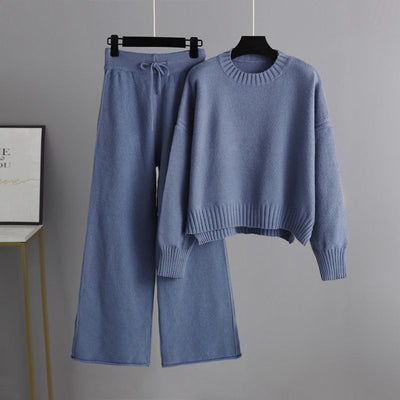 Maison Bennett – Soft Polyester Co Ord Set – Relaxed Fit – Light Gray 14