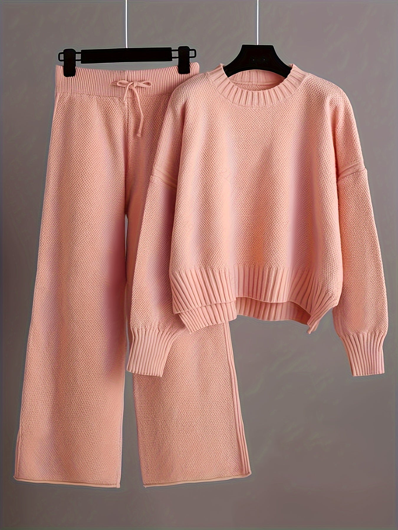 Maison Bennett – Soft Polyester Co Ord Set – Relaxed Fit – Light Gray 4