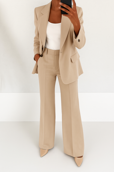 Maison Bennett – Timeless Two-Piece Suit – Soft Fabric – Classic Gray 2