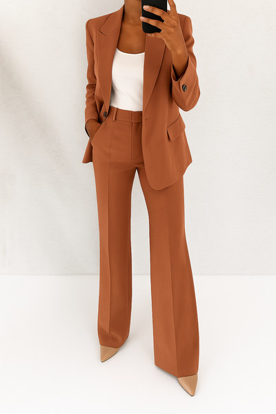 Maison Bennett – Timeless Two-Piece Suit – Soft Fabric – Classic Gray 3
