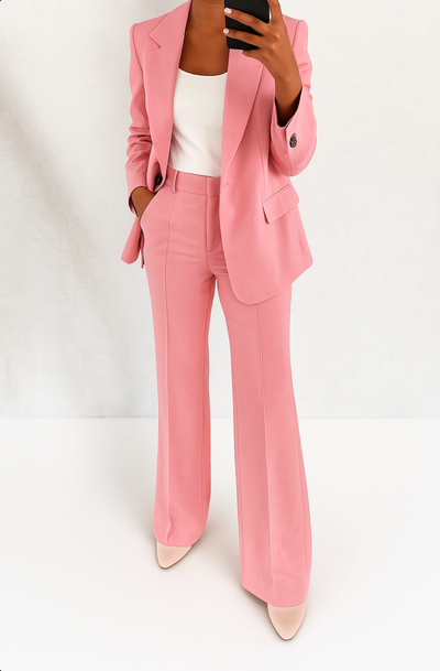 Maison Bennett – Timeless Two-Piece Suit – Soft Fabric – Classic Gray 4