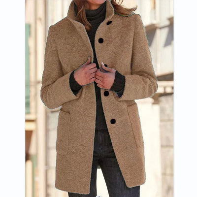 Maison Bennett – Women's Coat – Lightweight Fabric – Classic Beige 7