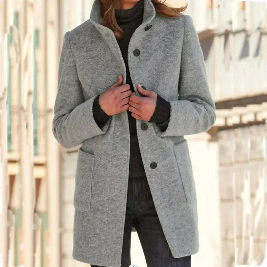 Maison Bennett – Women's Coat – Lightweight Fabric – Classic Beige 9