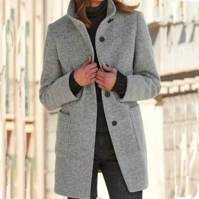 Maison Bennett – Women's Coat – Lightweight Fabric – Classic Beige 9