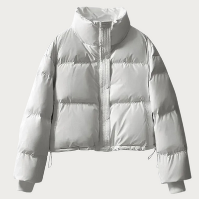 Marie – Black Leather Puffer Jacket – Winter 4