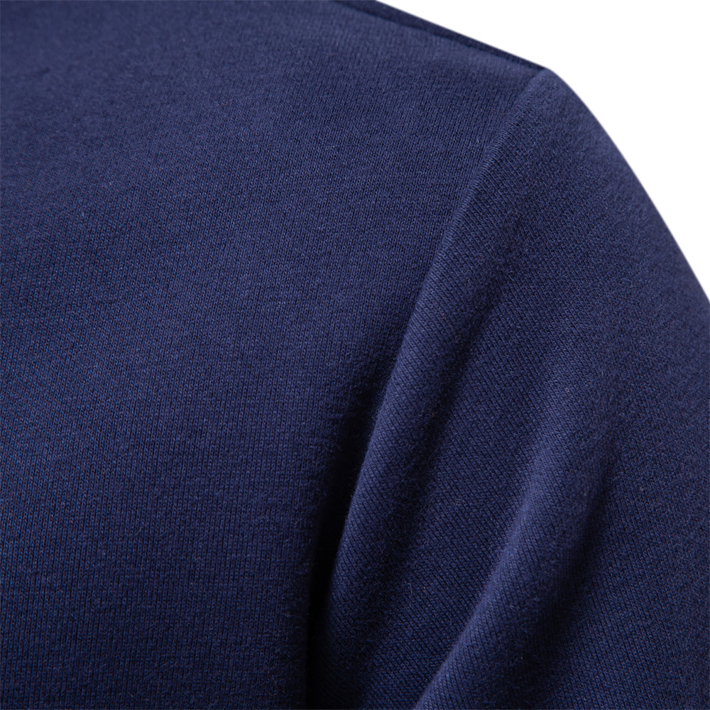 Mats – Classic Polo Pullover – Cotton Blend – Navy 0