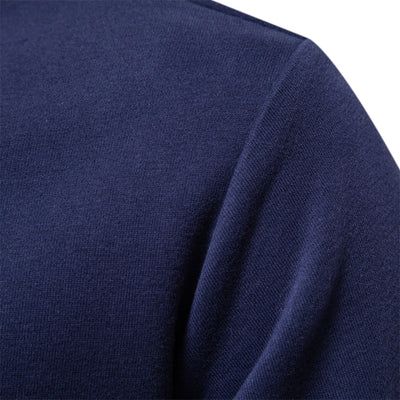 Mats – Classic Polo Pullover – Cotton Blend – Navy 0