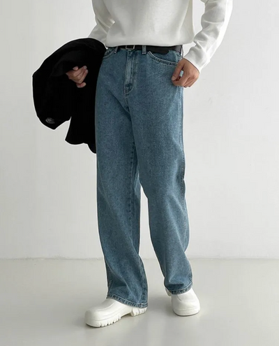 Milano – Loose Fit Mens Jeans – Denim – Blue 1