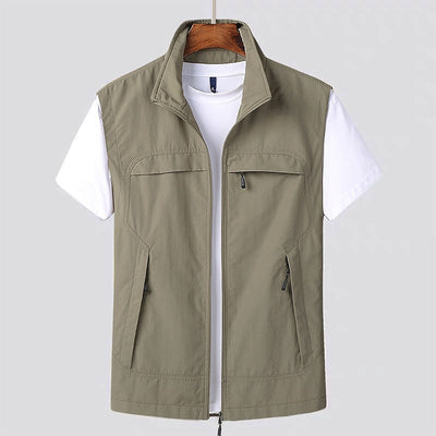 Modern Men's Vest – All-Season Solid Color 3
