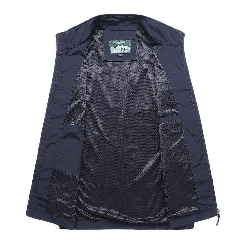 Modern Men's Vest – All-Season Solid Color 5