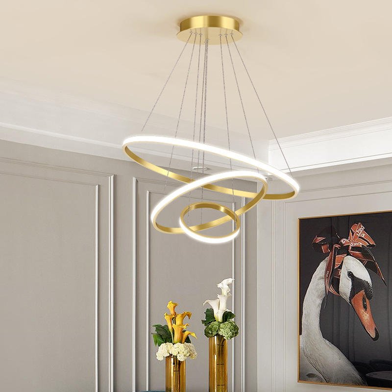 Chandelier – Modern Design with Adjustable Lighting – Aluminium – Black – ArishaLight™ 7