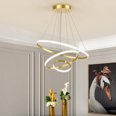 Chandelier – Modern Design with Adjustable Lighting – Aluminium – Black – ArishaLight™ 7