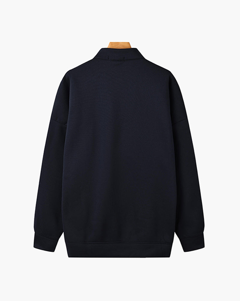 Monte Carlo – Men's Quarter Zip Pullover – Premium Fabric – Navy 2