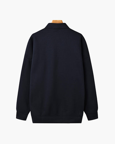 Monte Carlo – Men's Quarter Zip Pullover – Premium Fabric – Navy 2
