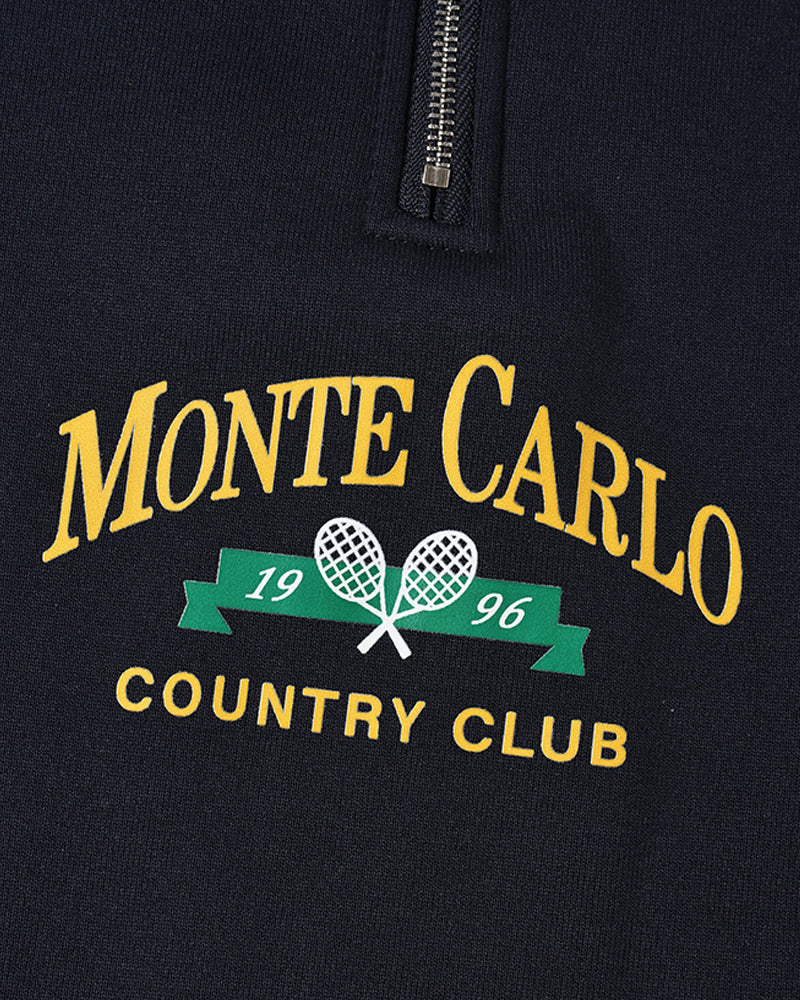 Monte Carlo – Men's Quarter Zip Pullover – Premium Fabric – Navy 3
