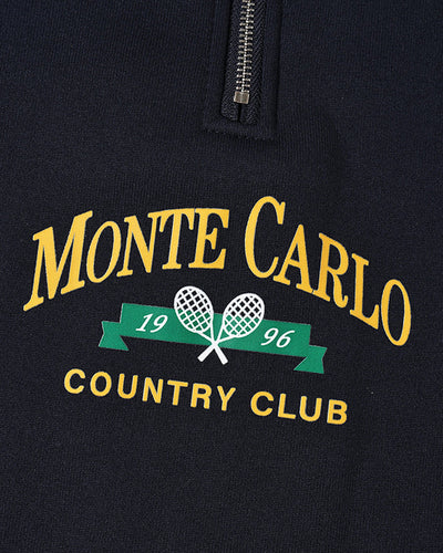 Monte Carlo – Men's Quarter Zip Pullover – Premium Fabric – Navy 3