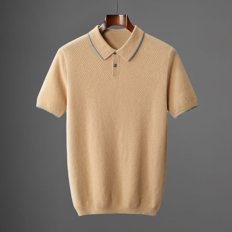 Mykonos – Classic Polo Shirt – Cotton – Navy 4