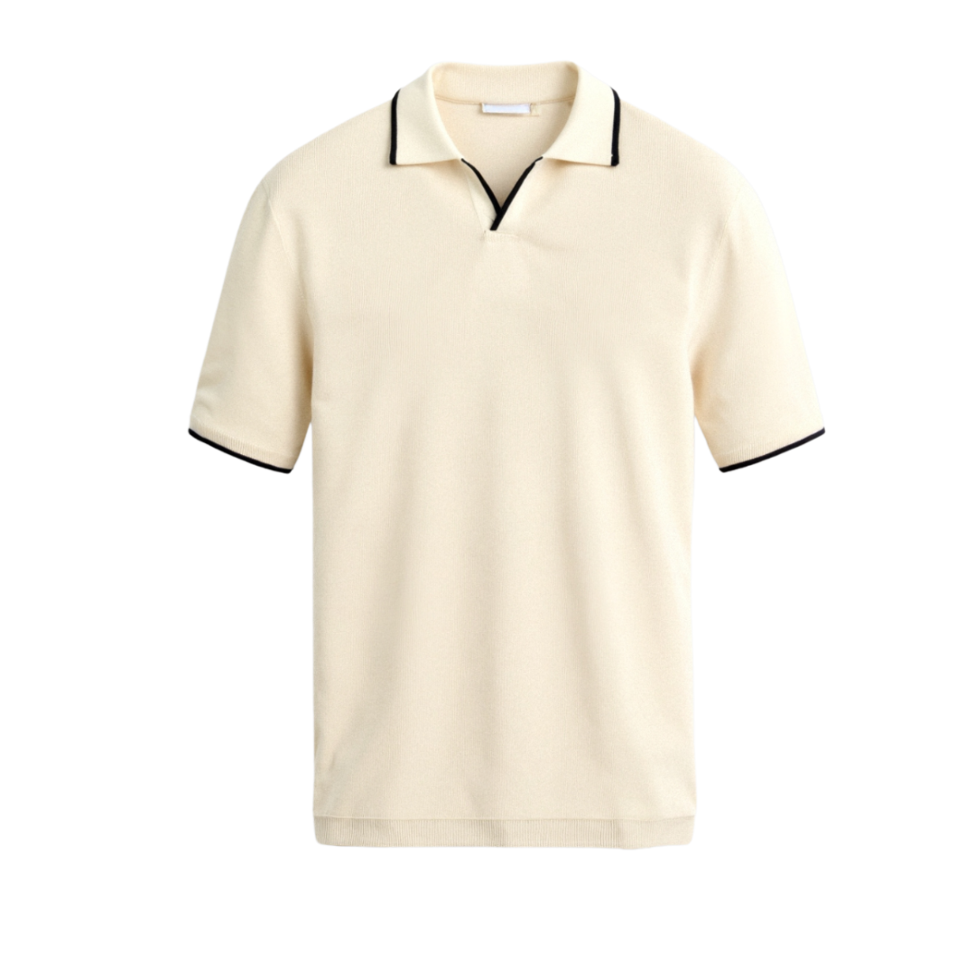 NOBA – Slim Fit Cotton Polo Shirt – Summer – Contrast 0