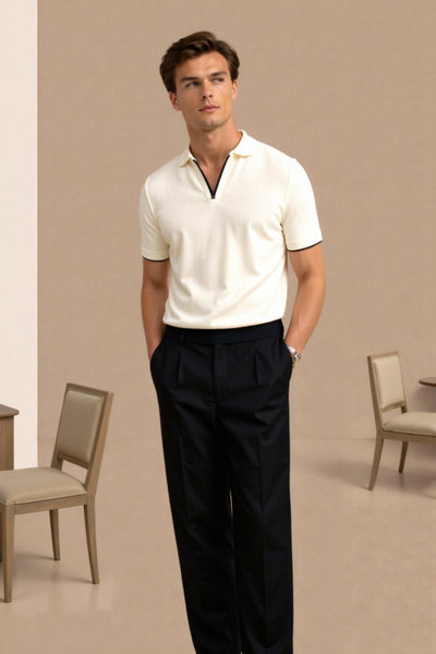 NOBA – Slim Fit Cotton Polo Shirt – Summer – Contrast 3