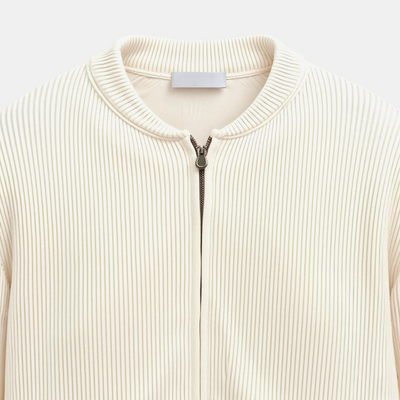 NOBA – Solid Knitted Cardigan – Cotton Blend – Gray 6