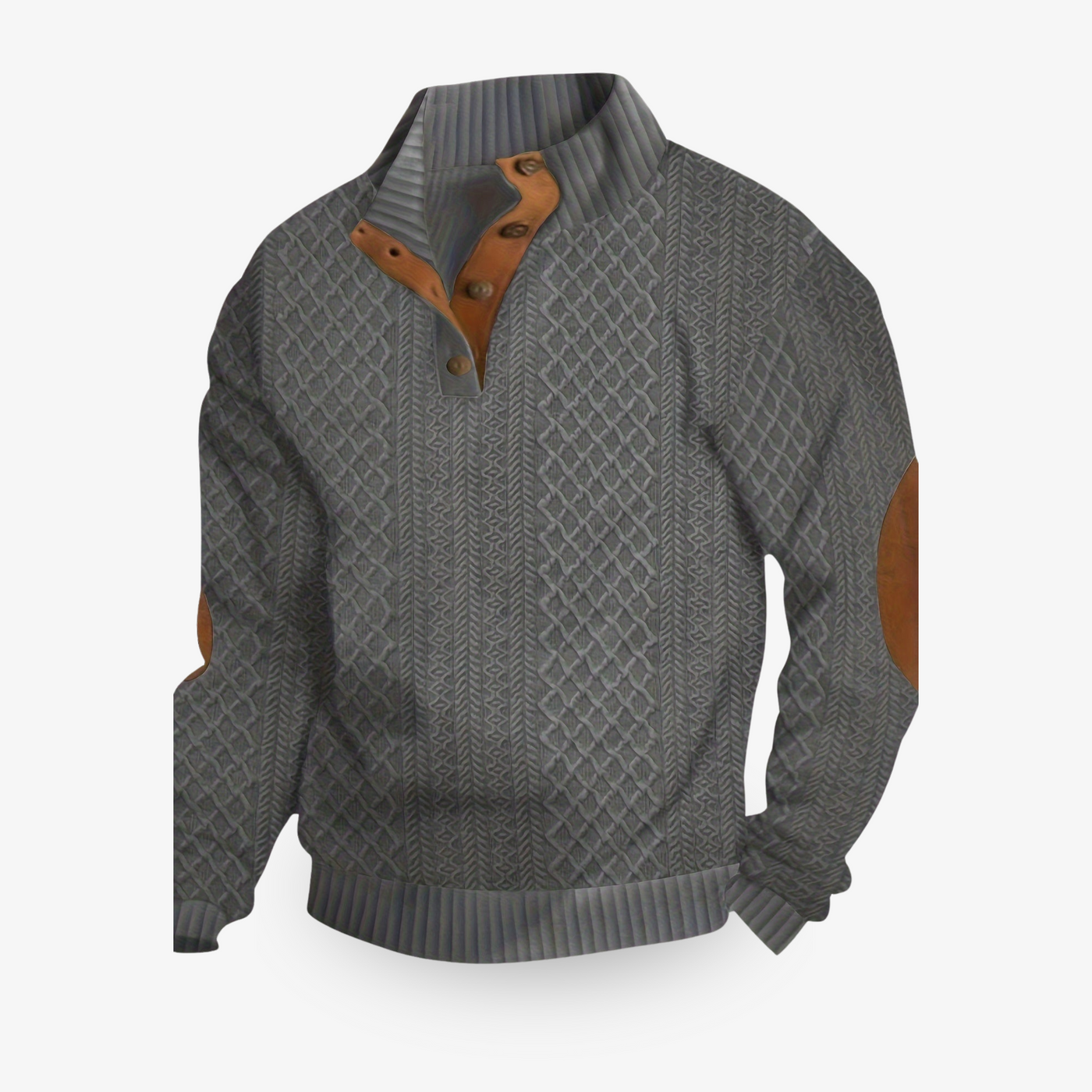 Nico – Men's Merino Wool Sweater – Gray 4
