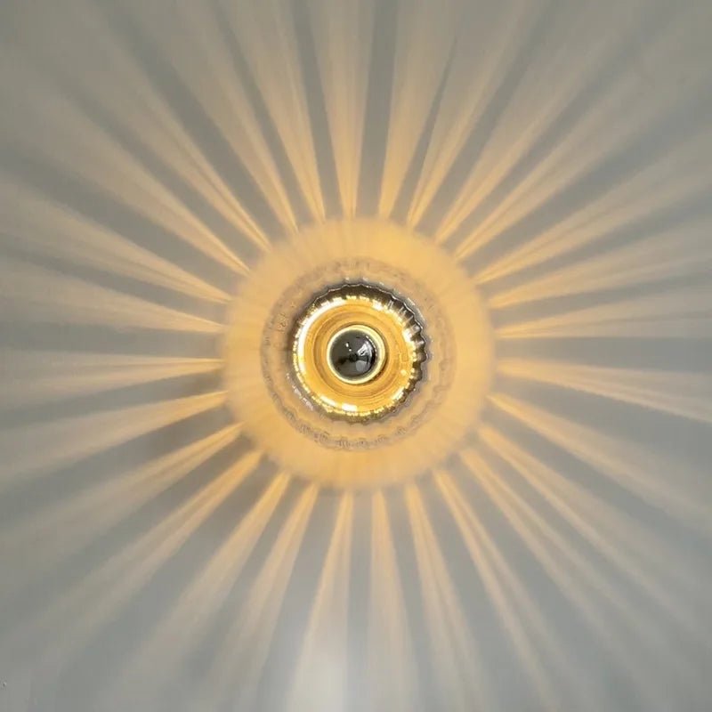 Wall Sconce – Nordic Bauhaus Design – Metal and Glass – White – 16 cm Diameter – Modern Collection 1