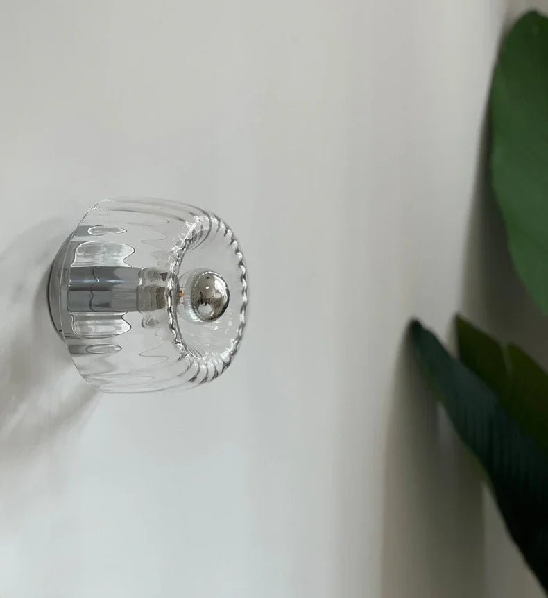 Wall Sconce – Nordic Bauhaus Design – Metal and Glass – White – 16 cm Diameter – Modern Collection 4