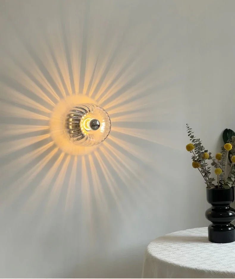 Wall Sconce – Nordic Bauhaus Design – Metal and Glass – White – 16 cm Diameter – Modern Collection 6