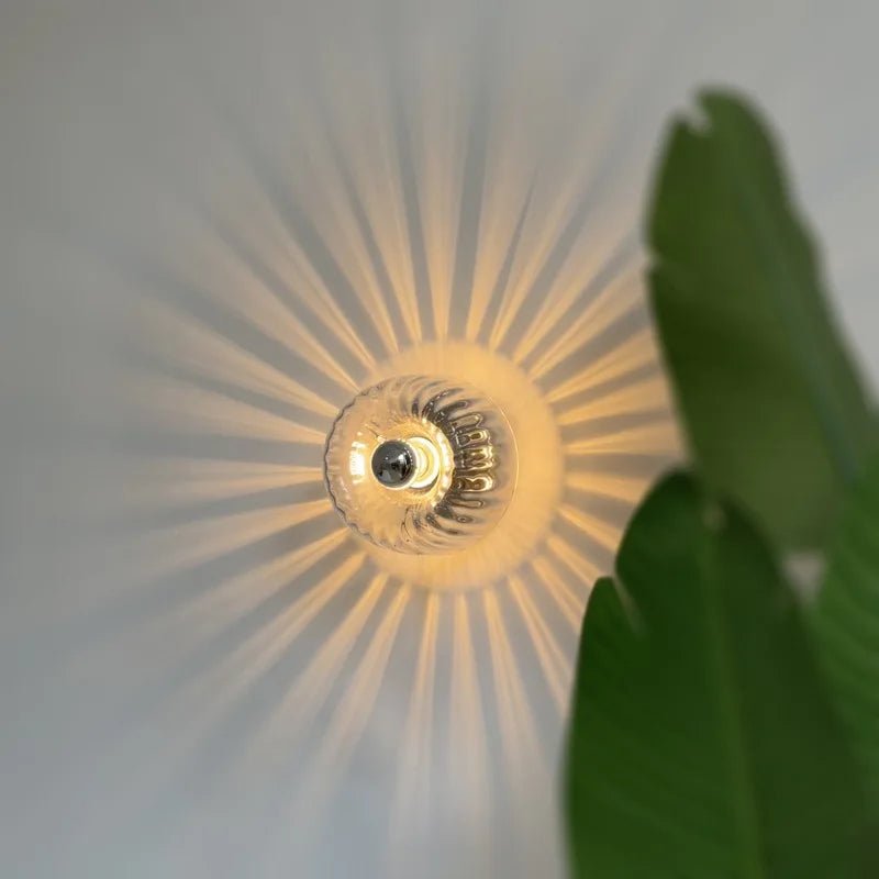 Wall Sconce – Nordic Bauhaus Design – Metal and Glass – White – 16 cm Diameter – Modern Collection 7