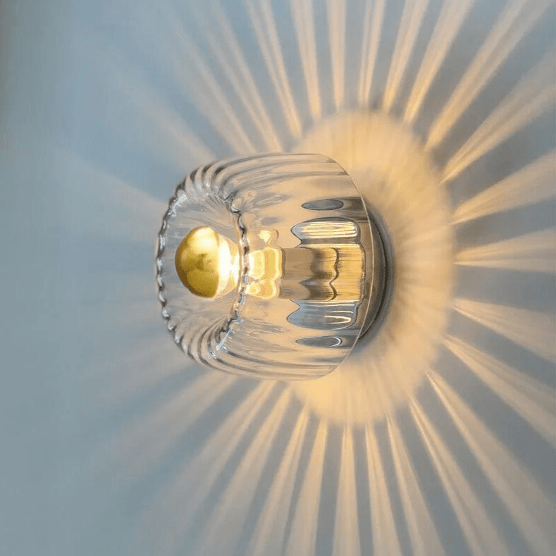 Wall Sconce – Nordic Bauhaus Design – Metal and Glass – White – 16 cm Diameter – Modern Collection 9