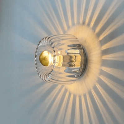 Wall Sconce – Nordic Bauhaus Design – Metal and Glass – White – 16 cm Diameter – Modern Collection 9