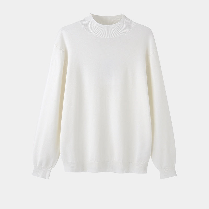 Old Money – Half Turtleneck Sweater – Cotton Blend – Black 2