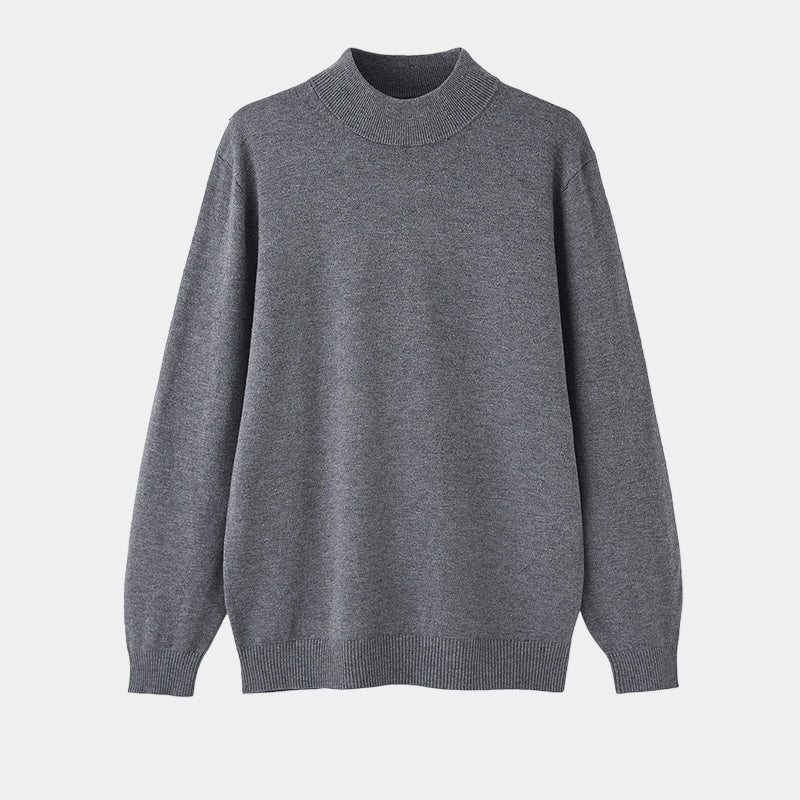 Old Money – Half Turtleneck Sweater – Cotton Blend – Black 3