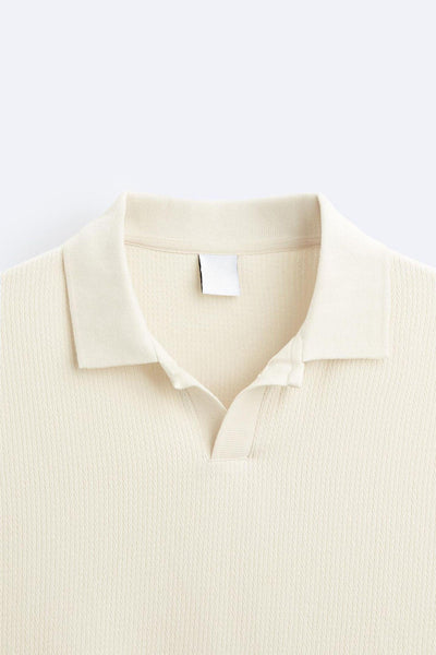 Old Money – Long Sleeve Polo Shirt – Organic Cotton – Classic White 4