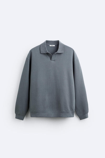 Old Money – Long Sleeve Polo Shirt – Organic Cotton – Classic White 5