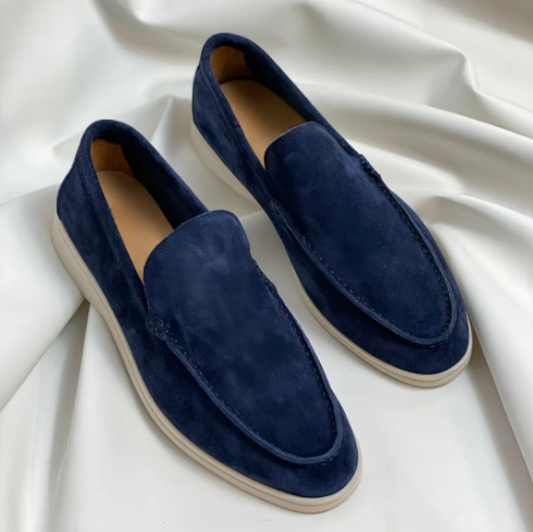 Old Money – Men's Suede Loafers – Beige 1