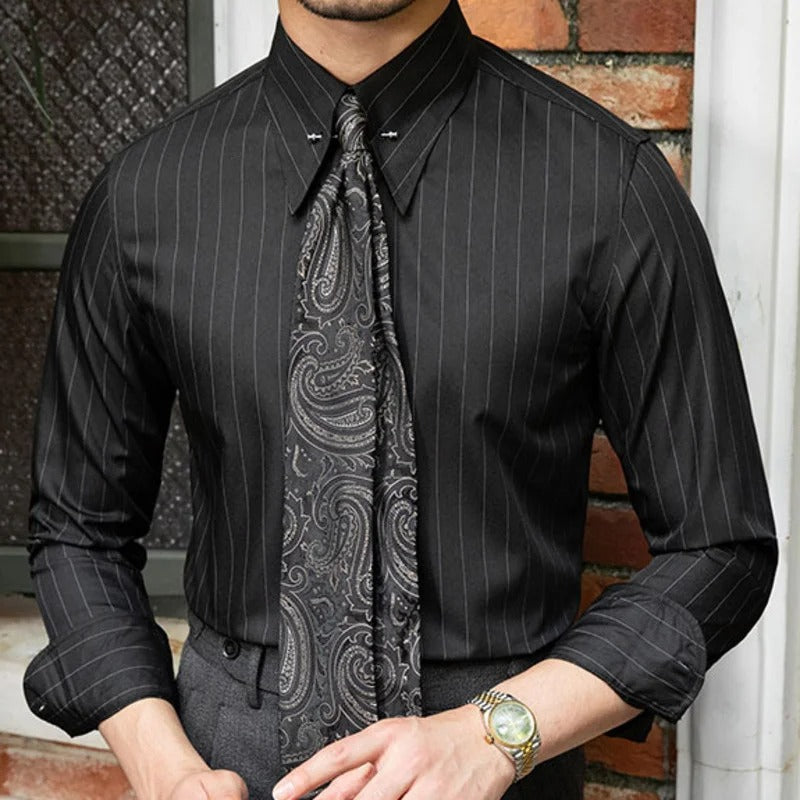Old Money – Mens White Dress Shirt – Slim Fit – Cotton 3